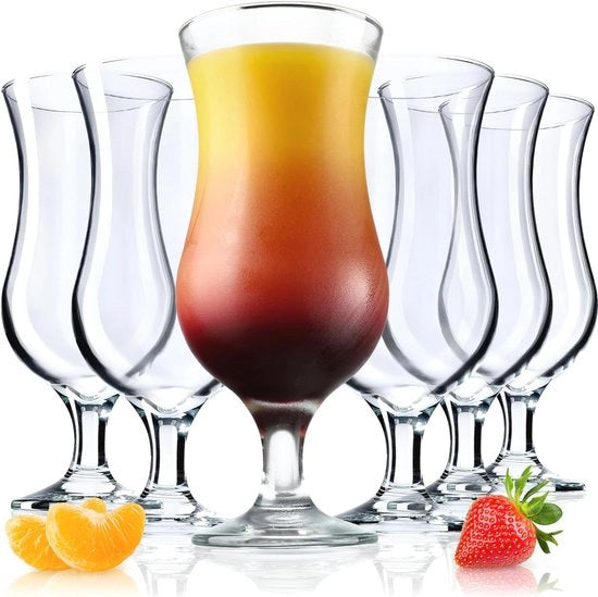 Set di bicchieri da cocktail da 6 - 460 ml bicchieri resistenti per long drink - Resistenti alla lavastoviglie - Ideali per cocktail, acqua e smoothie