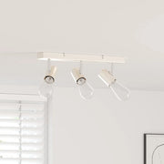 Faretto da soffitto Nichel 38 x 6,5 x 11,5 cm Metallo 4108184