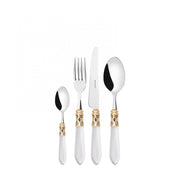 ALADDIN Ghiera Dorata, Posate Set 24 pz, Scatola Legno Wengè,