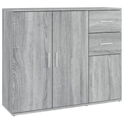 Credenza | Madia | Buffet da pranzo | Armadio da pranzo Grigio Sonoma 91x29,5x75 cm in Legno Multistrato
