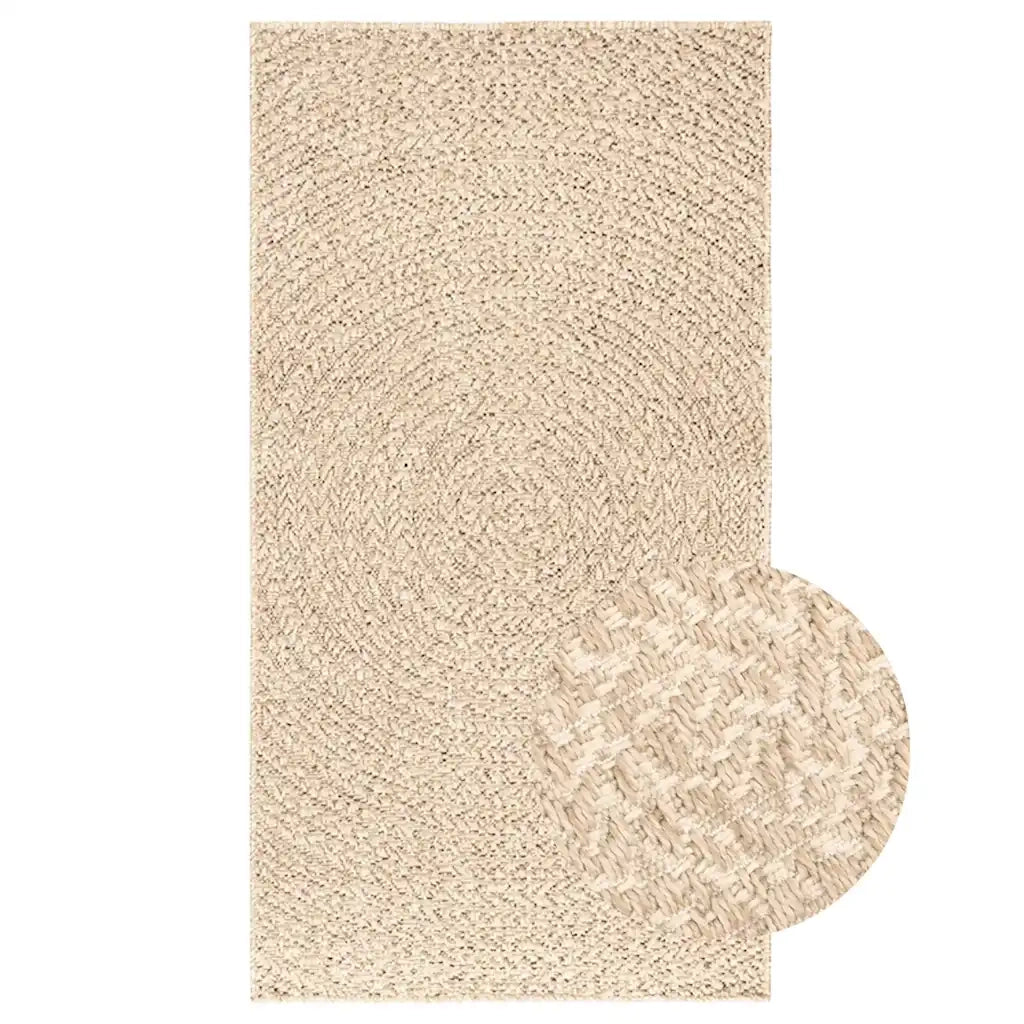 Tappeto ZIZUR Beige 80x150 cm Aspetto Iuta Interni ed Esterni 4010402