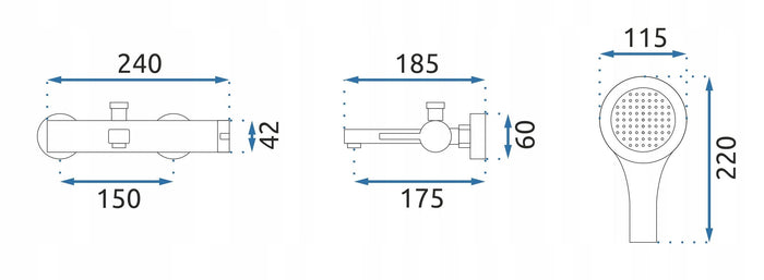 Rubinetto Da Vasca Rea Polo White Chrom