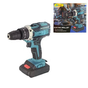 Trade Shop - Set Trapano Avvitatore Elettrico A Batteria 48v Con Valigetta Porta Attrezzi Q-dz1721 -