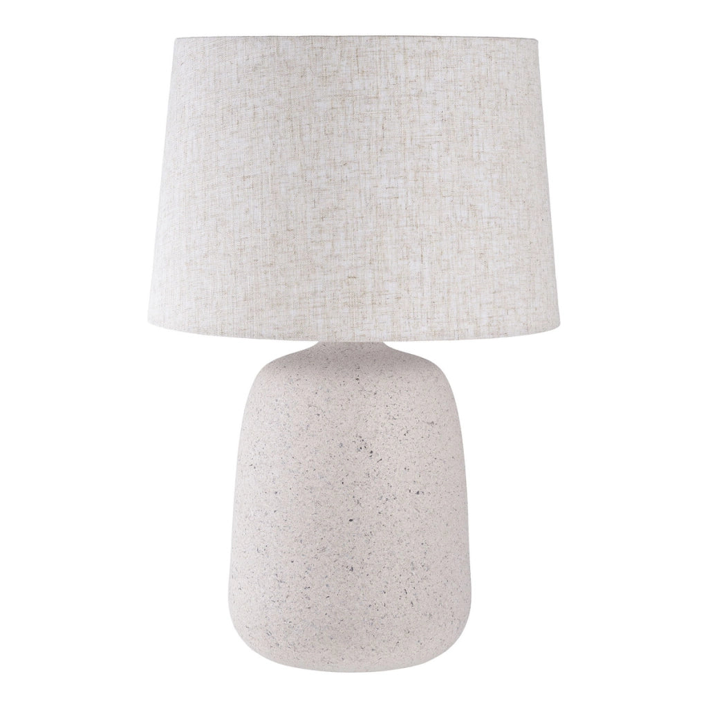 Lampada da Tavolo Croft, Beige, Argilla Fibrosa, 30x30x46 cm