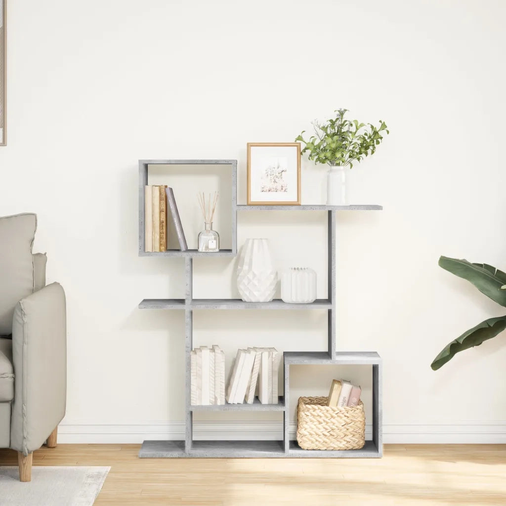 Libreria Divisorio Grigio Cemento 92x29x112 cm in Truciolato 858123