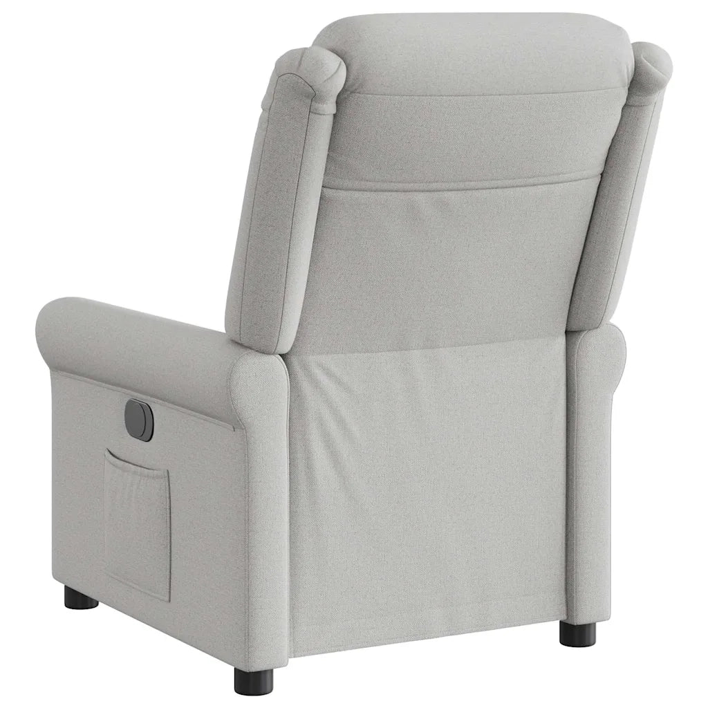 Divano Sedia-Poltrona Reclinabile in Tessuto Grigio Nuvola 797816