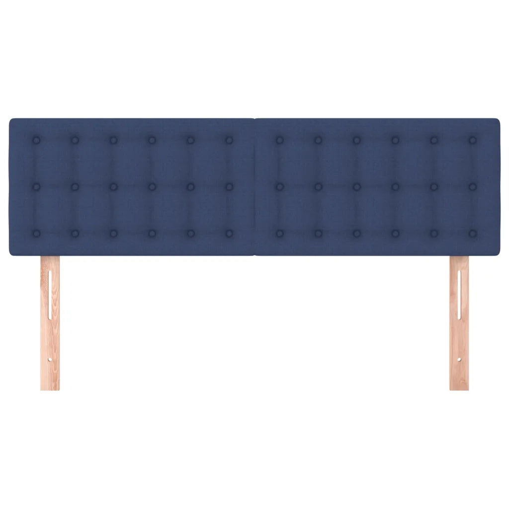 Testiera Blu 144x5x78/88 cm in Tessuto 346462