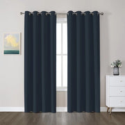 Set di 2 tende di oscuramento - H 245 x B 140 cm - Isolamento acustico - Protezione dal freddo - Lavabile - Tende di oscuramento in poliestere di alta qualità