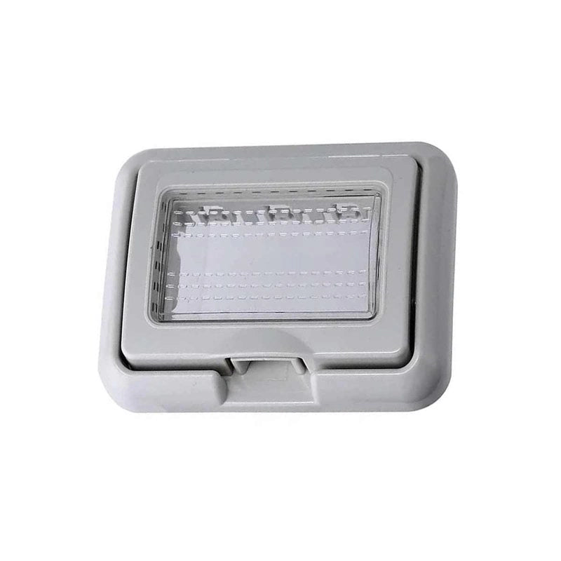 Placca con Coperchio 3P Supporto Stango Idrobox IP55 Compatibile Con Vimar Plana