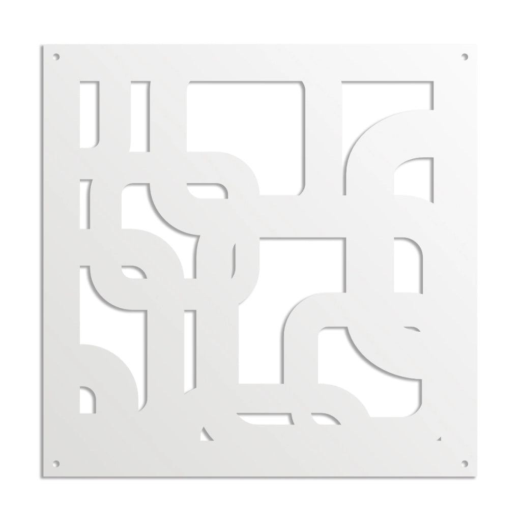 SMART - Pannello in PVC traforato - Parasole Colore: bianco, Misura: 73x73 cm