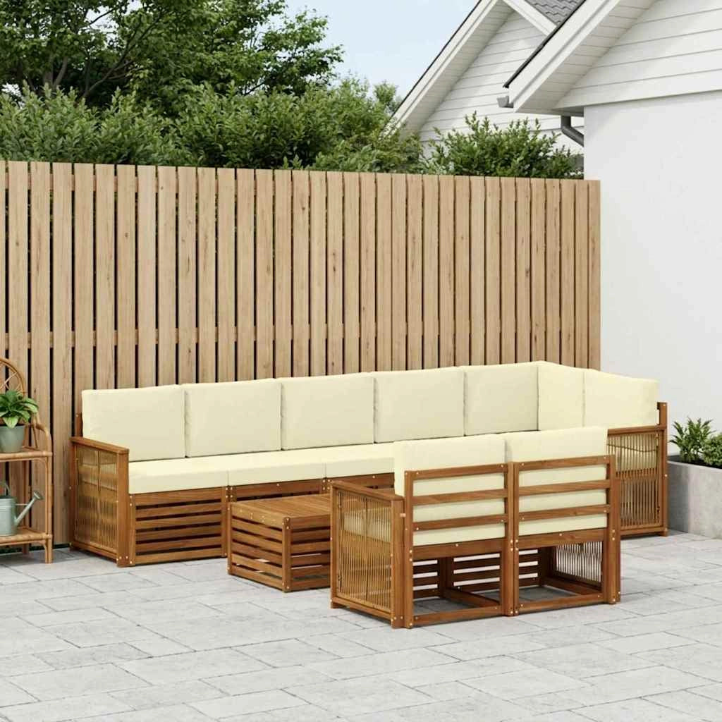 Set divani Legno di Acacia Massello 3384536