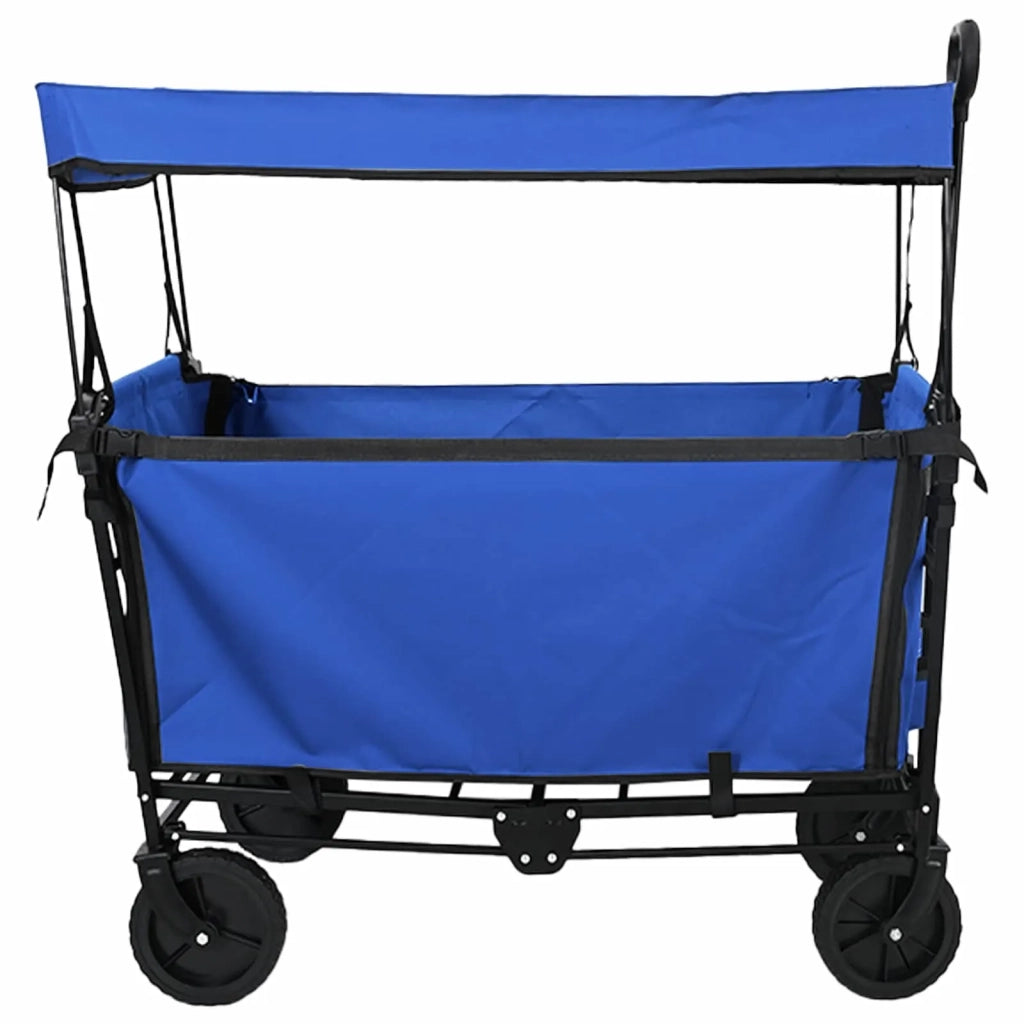 Carrello a Mano Pieghevole Nero 105 x 56.5 x 116 cm 42020663