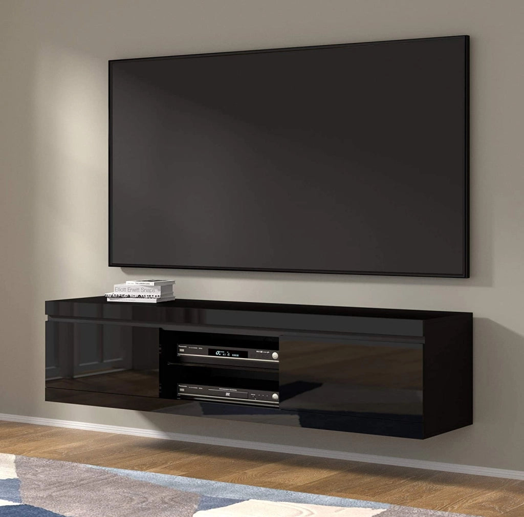 ARMADIO PORTA TV NET 180 NERO LUCIDO