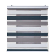 Tenda a Rullo giorno / notte Premium Con Finiture premium Bianco-Tortora-Grafito 80x250 cm