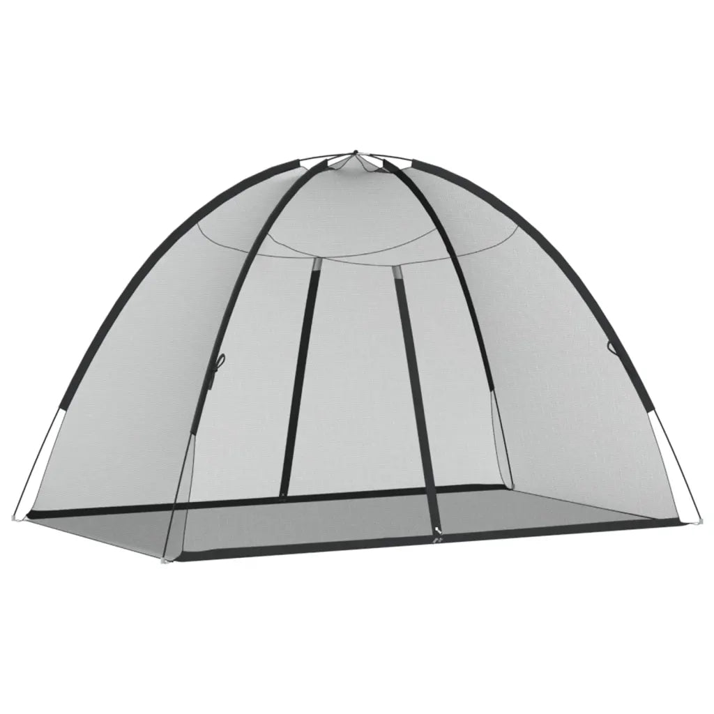 Zanzariera Mongolia con Porte 220 Rete Nera 200x120x130 cm
