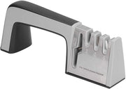 Serratrice per coltelli 4 in 1 - Manico ergonomico - Base antiscivolo - Per coltelli da cucina - Affilatura rapida ed efficace - Qualità premium - Serratrice per coltelli