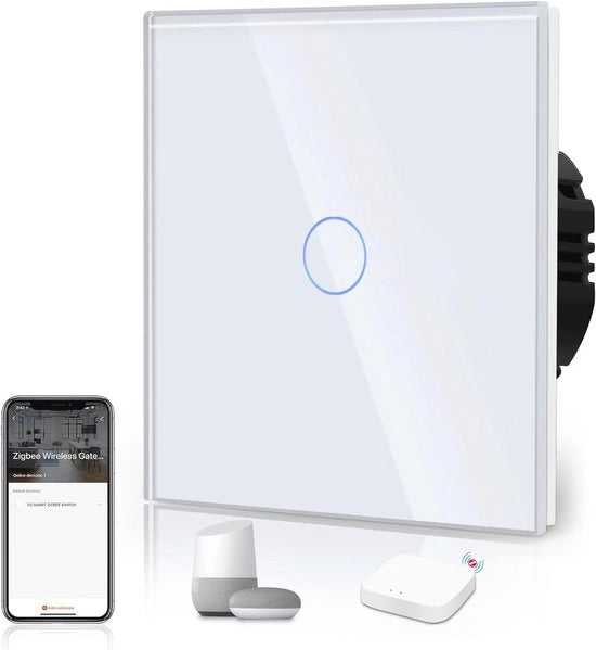 Wifi Wandschakelaar Inoubo Luce con Sensore di Presenza, Compatibile con Alexa & Google Home