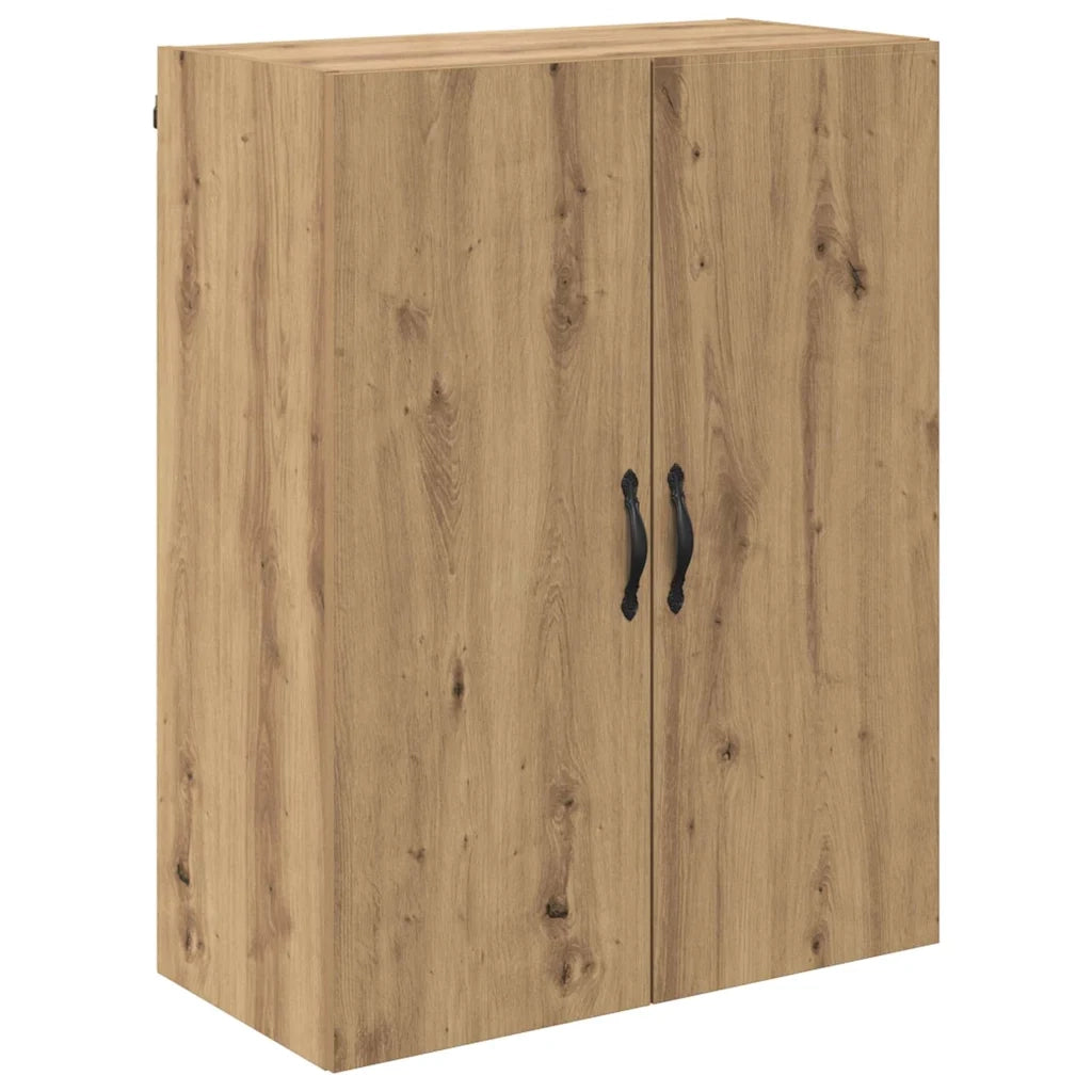 Credenza 2 pcs Rovere artigianale Legno ingegnerizzato e vetro 3416007