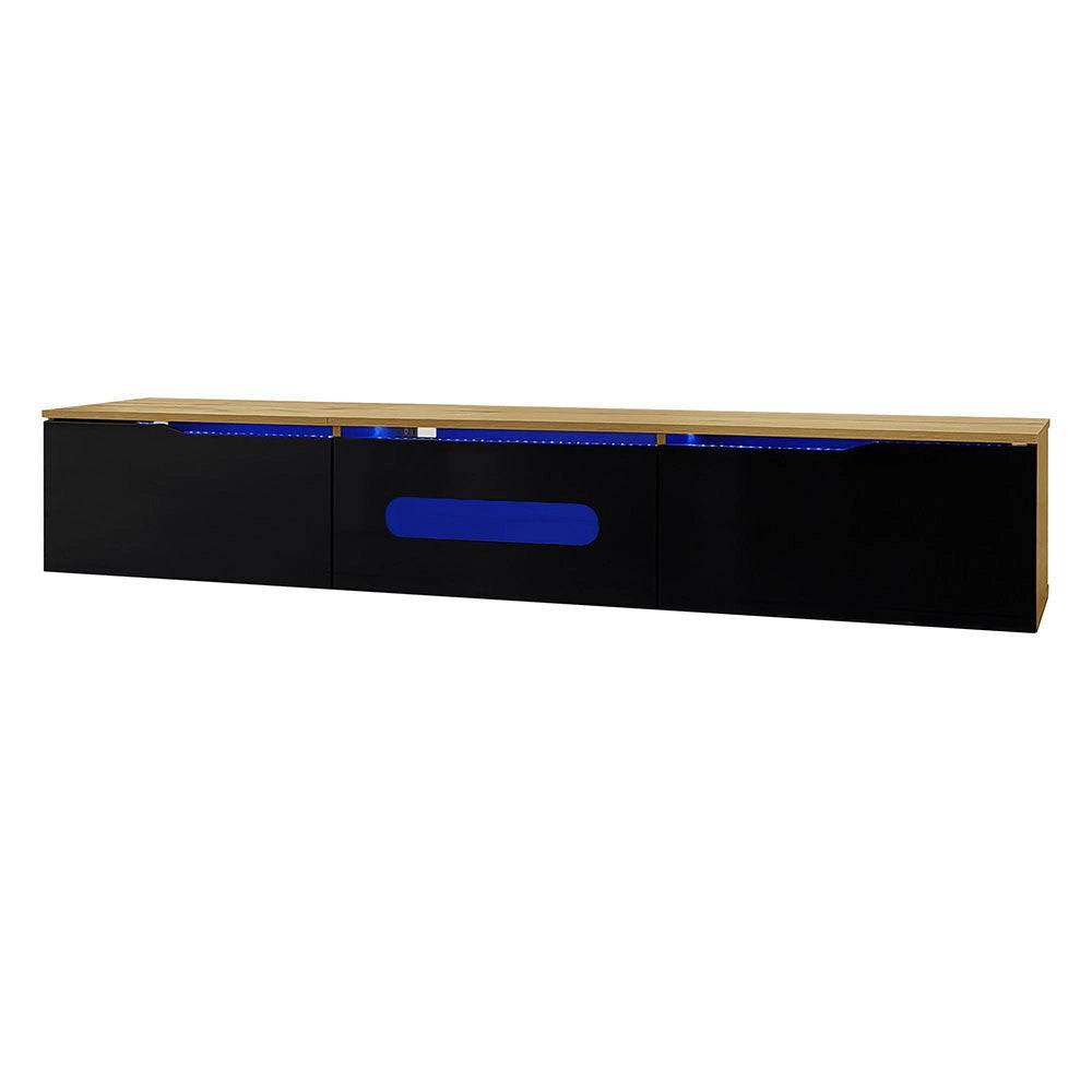 Mobile TV moderno - Xylo - 180cm superficie lucida LED RGB