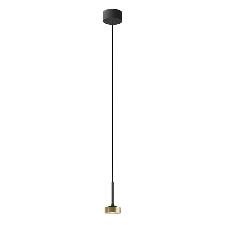 Hole Sospensione Nero/Oro LED 7W 38° IP20 3000K CRI90 - Lampada a sospensione di design in alluminio pressofuso per interni - Rossini Group