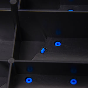 Step Fitness per Aerobica 80x31xh10-15-20 cm Altezza Regolabile in Plastica Nero e Blu