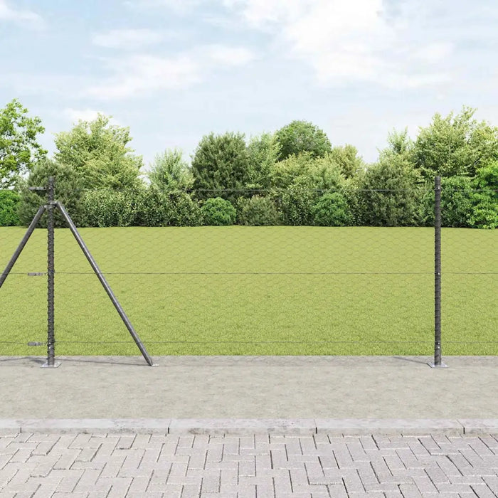 Palo della recinzione Grigio 100 x 1 m (rete da 36 mm)