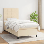Giroletto a Molle con Materasso Crema 80x200 cm inTessuto 3141734