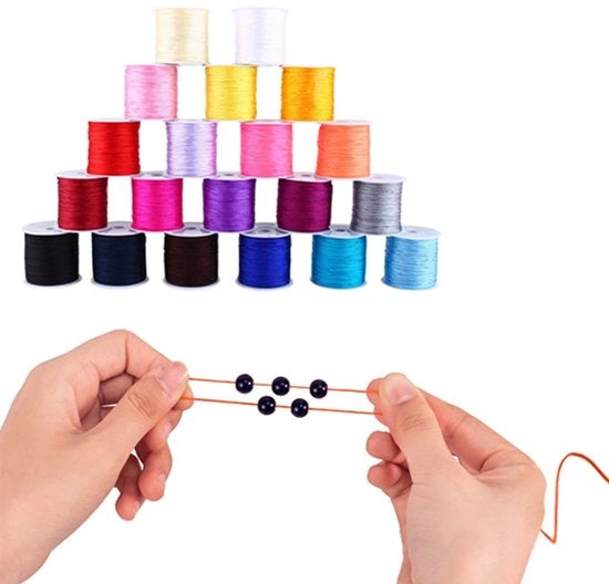 Corda a macramè - 110 Metri - Spessore 0,8mm - Ideale per Progetti Creativi e Attività di Mano d'Opera