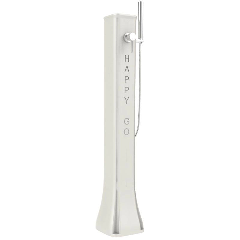 Doccia solare da esterno HAPPY GO 19 LITRI in polietilene, con doccetta mobile - Doccia Solare Da Esterno Happy Go 19 Litri In Polietilene, Con Doccetta Mobile Colore Bianco