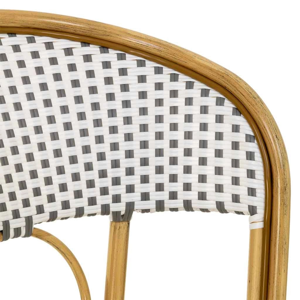 Sedia in rattan bianco 50x61x86h cm