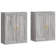 Armadietti a Parete 2 pz Grigio Sonoma in Legno Multistrato CFW2006673