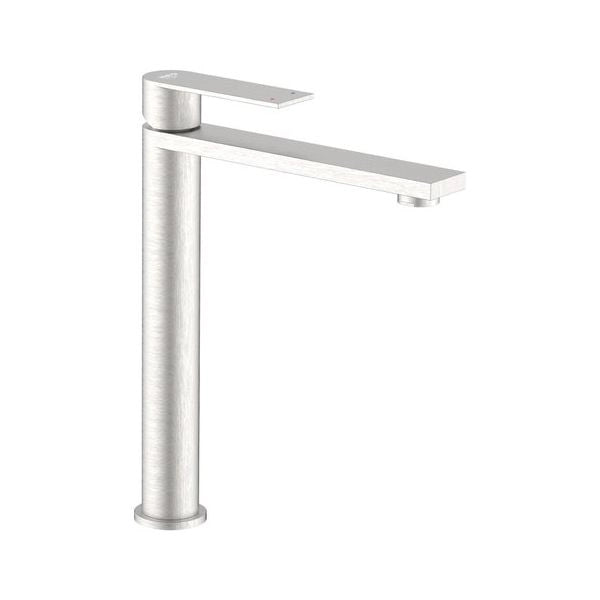 Miscelatore lavabo idro bric scarub1502ac solar bocca alta spazzolato