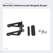 Supporto per telefono per motocicletta - Navigatore - In acciaio inossidabile - Adatto per 790 Adventure/R/ADV 2019-2021 - Diametro staffa 12/22 mm - Incluso viti - Supporto motociclistico