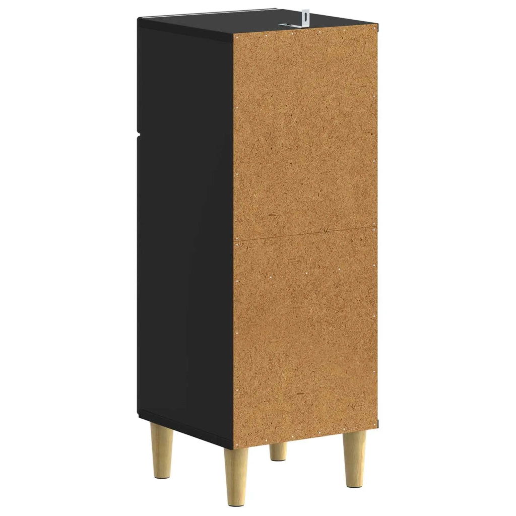Mobiletto da Bagno ARNHEM Nero 30 x 31 x 80 cm 896606