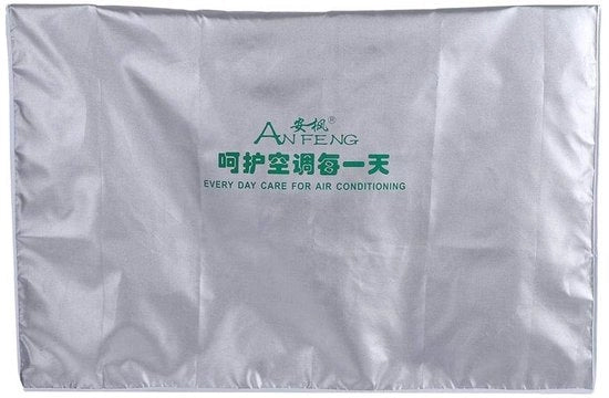 Kit di protezione per unità esterna climatizzatore impermeabile - stoffa impermeabile - argento - poliestere - protezione dalla corrosione - facile da pulire