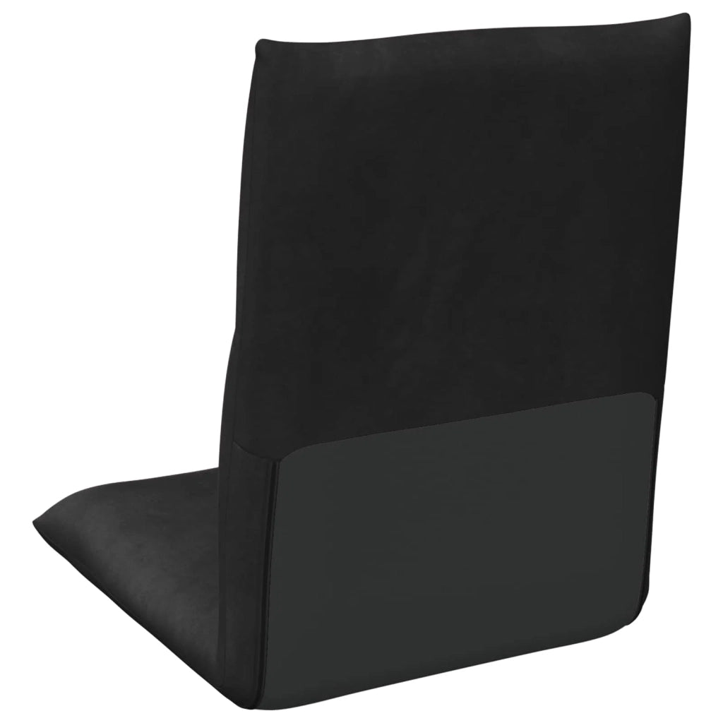 Sedia a pavimento regolabile Nero Velluto