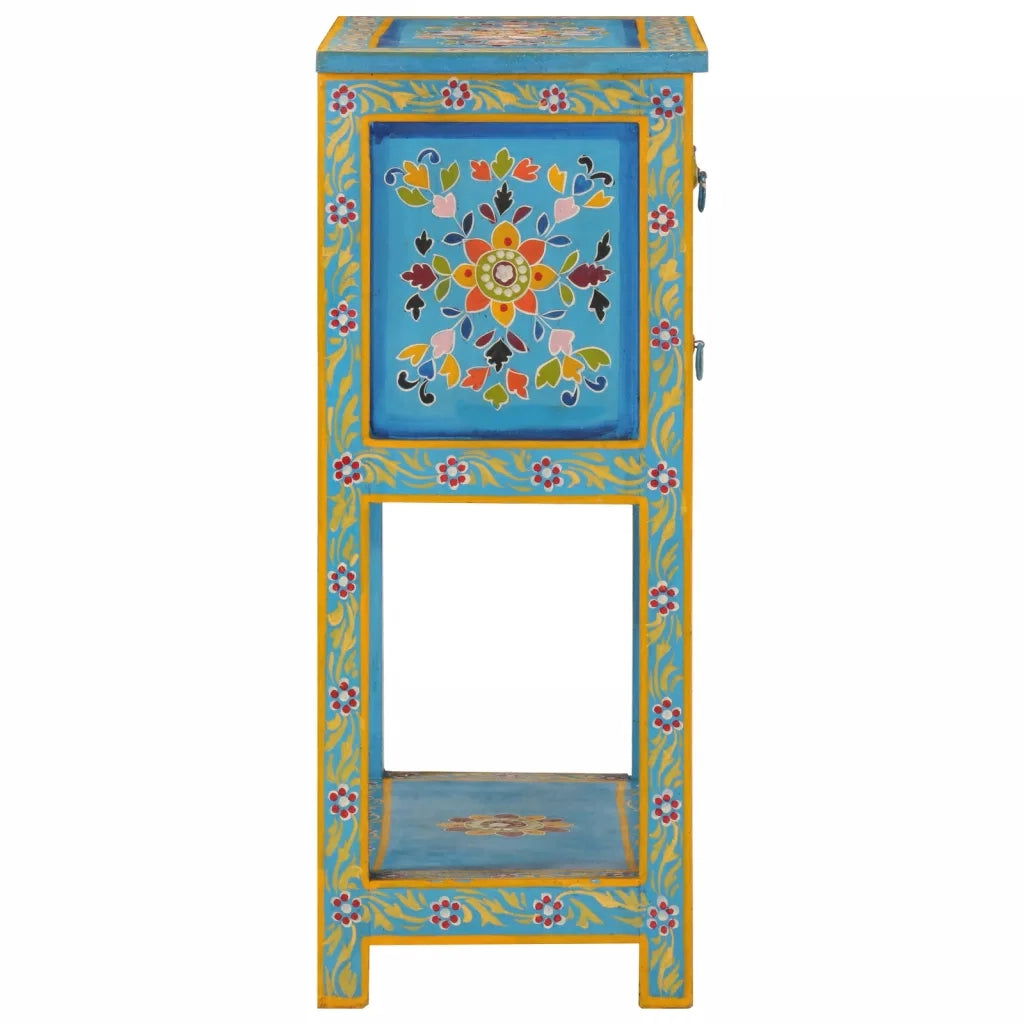 Credenza Turchese 55x30x76 cm in Legno Massello di Mango 355011
