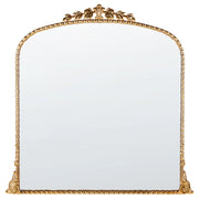Specchio da parete in metallo dorato 71 x 71 cm Specchio decorativo da parete in stile glamour da appendere