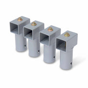 Connettore per trampolino, 430 a 490 cm, set di 4, grigio