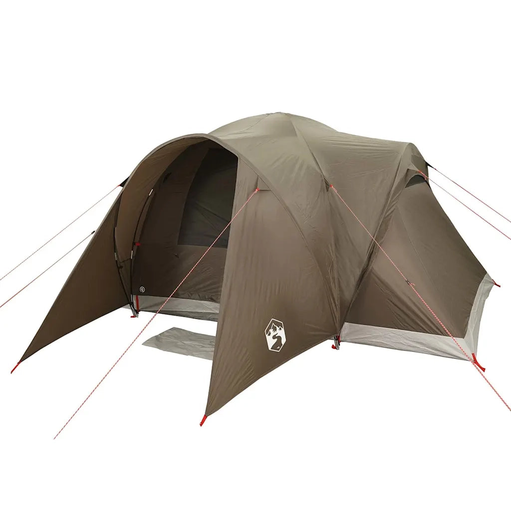 Tenda da Campeggio a Cupola per 6 Persone Marrone Impermeabile 4009465