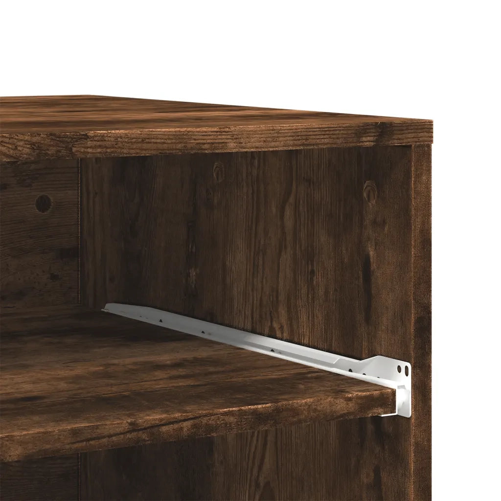 Supporto per Stampante con Ruote Rovere Fumo 60x48x74 cm 840636
