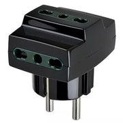 ADATTATORE MULTIPRESA S31+3P17/11 NERO