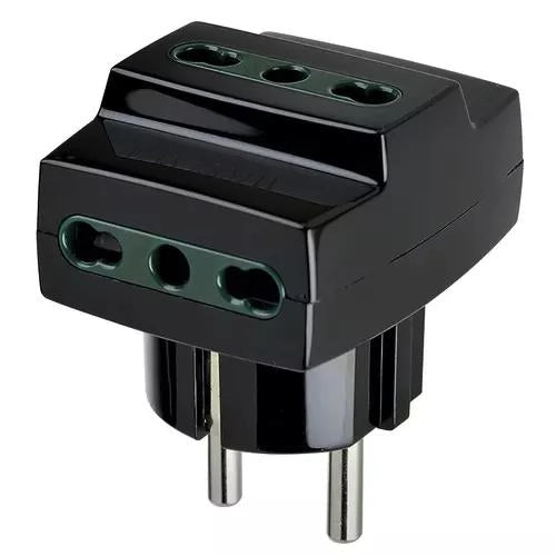 ADATTATORE MULTIPRESA S31+3P17/11 NERO