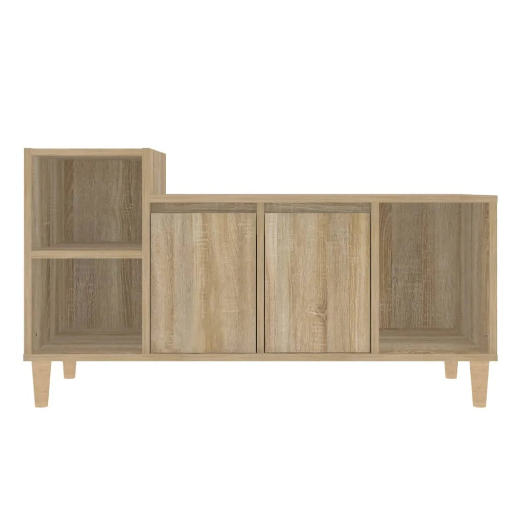 Mobile TV multimediale mensola TV credenza TV sala da pranzo soggiorno camera da letto rovere Sonoma 100 x 35 x 55 cm legno ingegnerizzato marrone 02_0027423