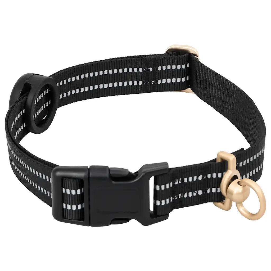 Pettorina per Cani con Guinzaglio e Collare Regolabile Nero M CFW5663859