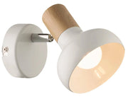 Applique Candellux Puerto 91-62796 bianca legno E14