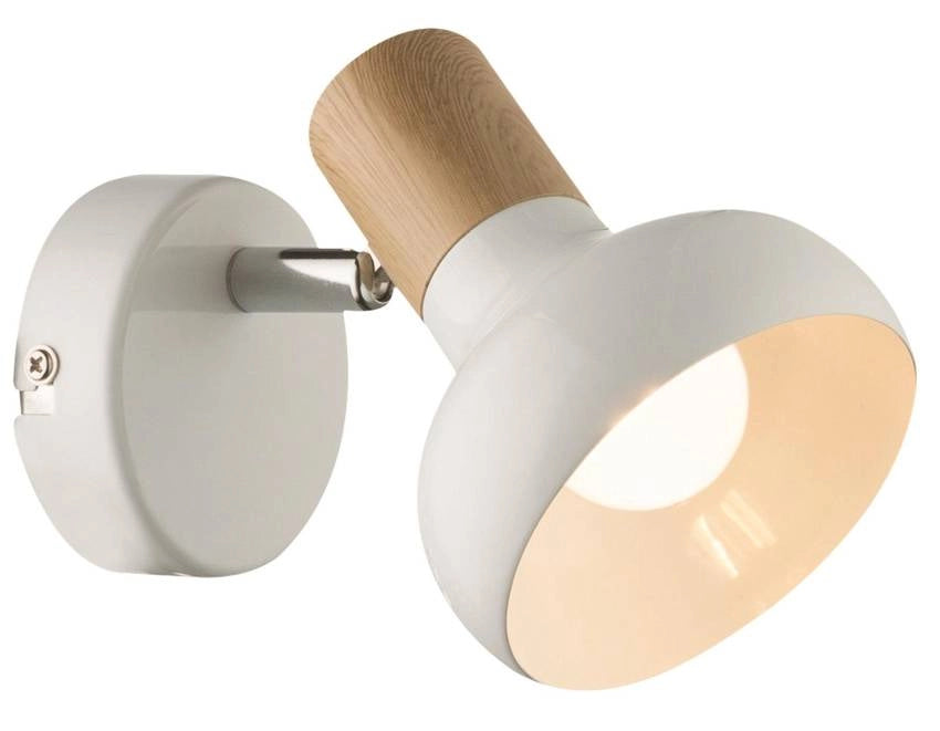 Applique Candellux Puerto 91-62796 bianca legno E14