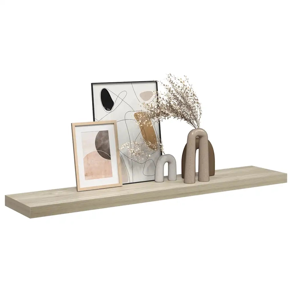 Scaffale a Parete Rovere 120x23,5x3,8 cm in MDF cod mxl 47049