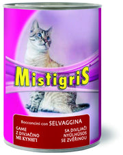 Bocconi per Gatti ''Misura Tigris'' Gusto Selvaggina Gr. 405 24 Pezzi