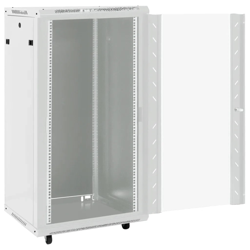 vidaXL Armadietto di Rete 22U 19" IP20 Grigio 60x60x120 cm